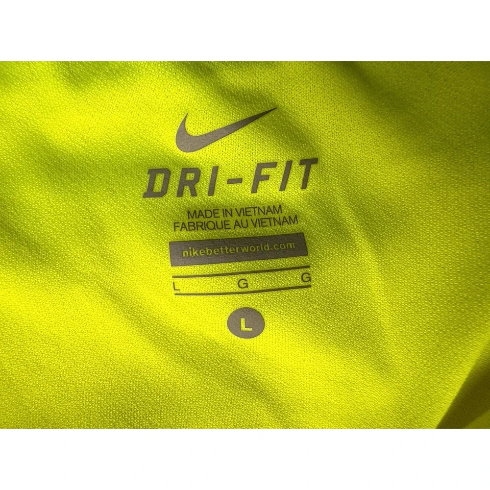 Nike Neon Yellow Dri-FIT Running Shorts L